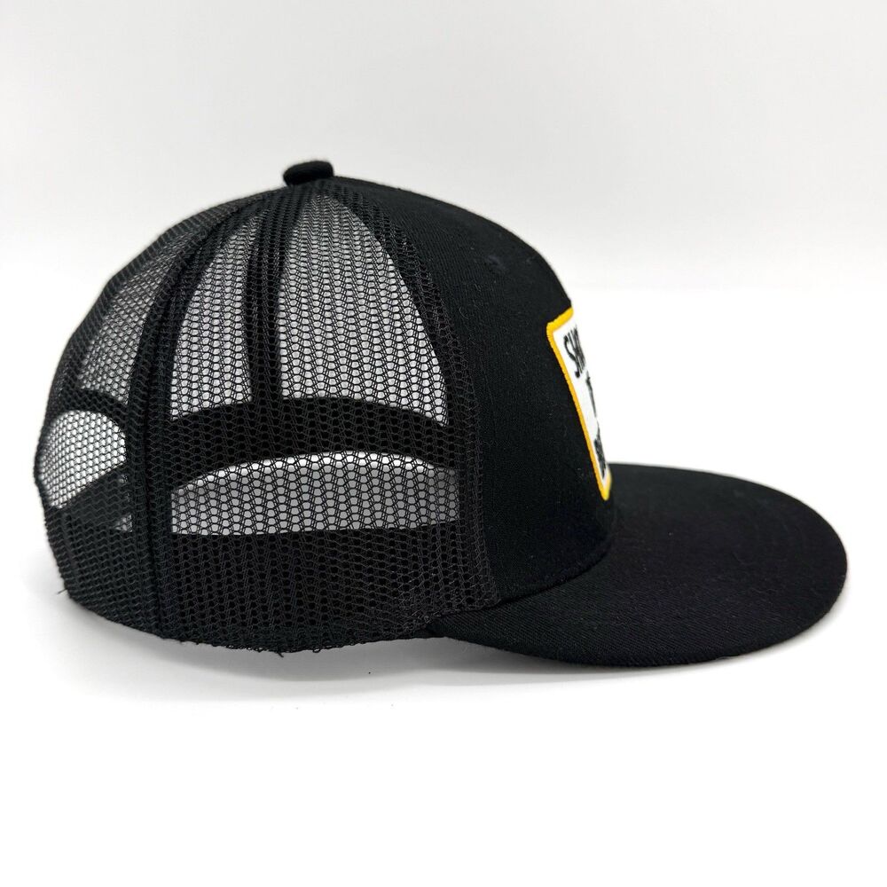 Funny Slogan Trucker Hat “Show Me That Butthole” Black Mesh Snapback‎ Cap - Picture 3 of 6